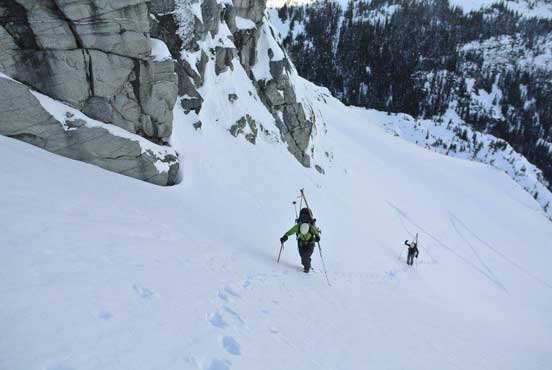 Me and Ben boot-packing. Photo by Alex