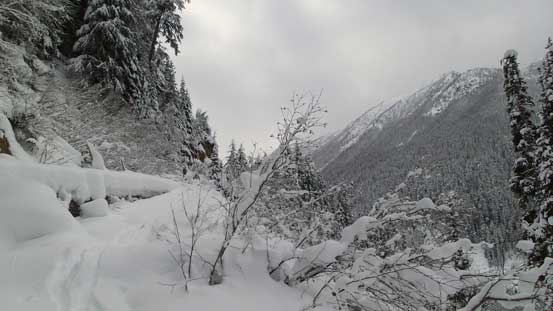 The road opened up a bit here