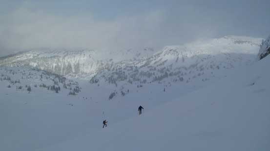 Up the first steep roll, we'd soon lose visibility...