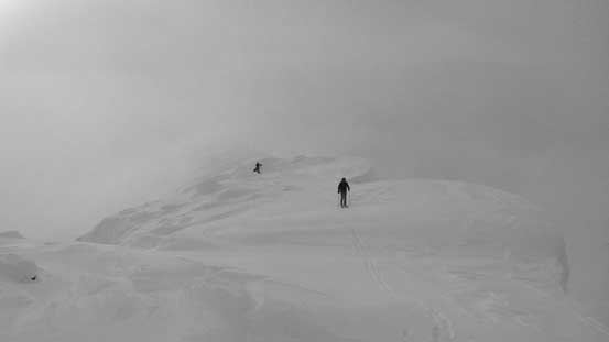 Typical travel along the first half of the SW Ridge