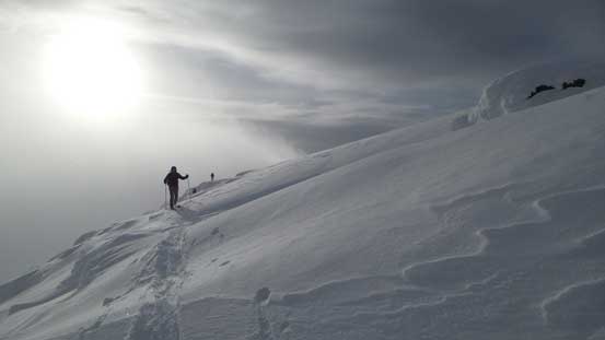 Descending into the col