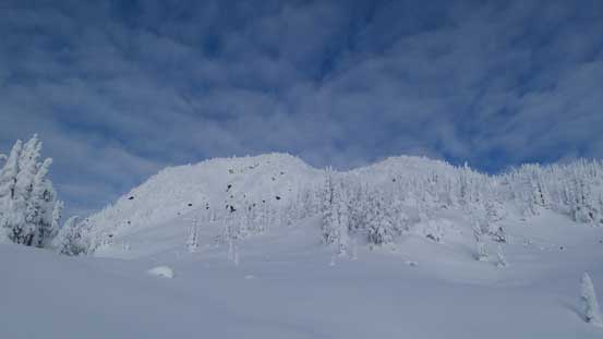 Looking upwards towards our objective