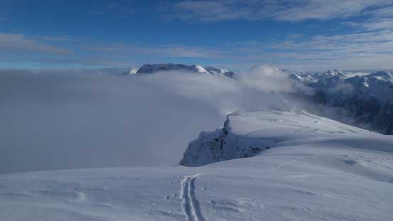 Almost there, looking back