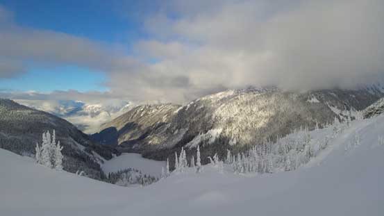 Looking northwards across Lizzie Lake