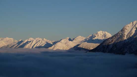 Looking northwards towards Slalok Mountain (R)