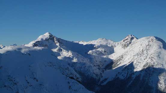 Salamander Mountain and Tao Peak on Wild Onion Ridge