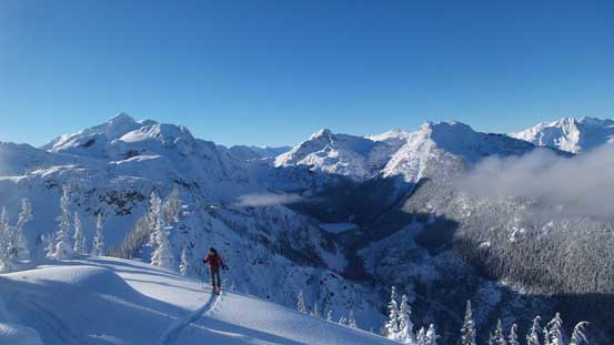 Ben approaching the summit