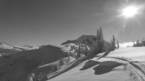 Almost back to the summit of Haven Peak