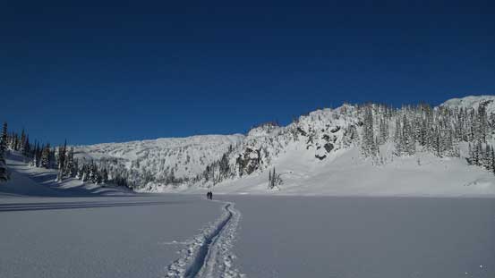 Slogging back across Long Lake