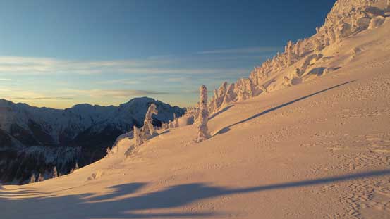 Full on morning colours made some spectacular moments