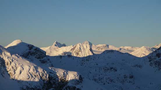 Mt. James Turner and Wedge Mountain loom behind