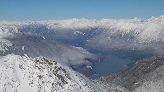 Could see far low down by Lillooet Lake