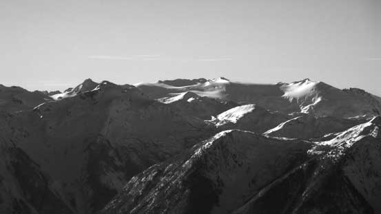 Graymentle and Snowcap Icefield area