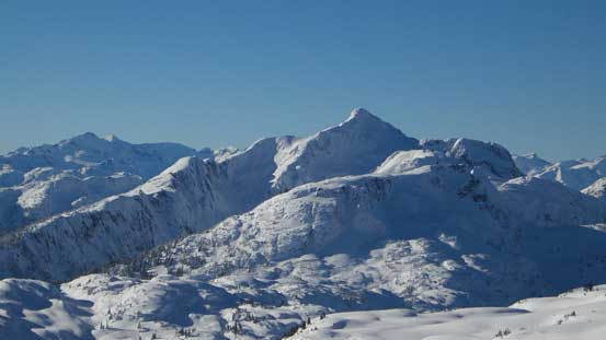 Looking back towards the impressive Cloudraker Mountain - bagged the day before