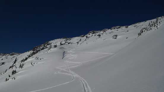 Great skiing down the south face.