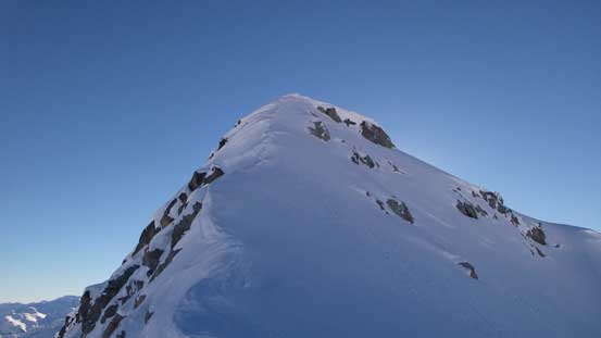 The summit block - we were going to attack it head-on