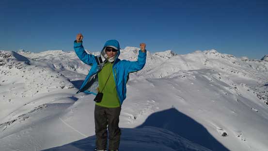Me on the summit of Tynemouth Mountain