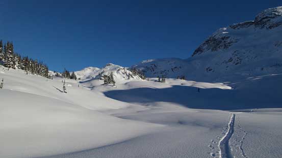 Another look back towards the summit