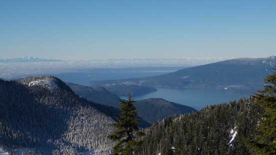 Could see Howe Sound and some islands and part of Sunshine Coast
