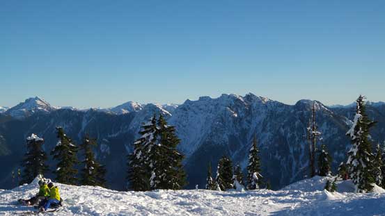 Crown Mountain is that multi-summit massive on right