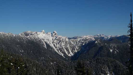 The steep bowl south of the Lions