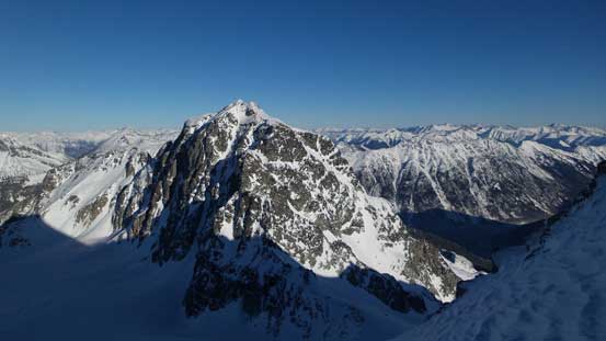 Partway up, looking back towards Joffre Peak