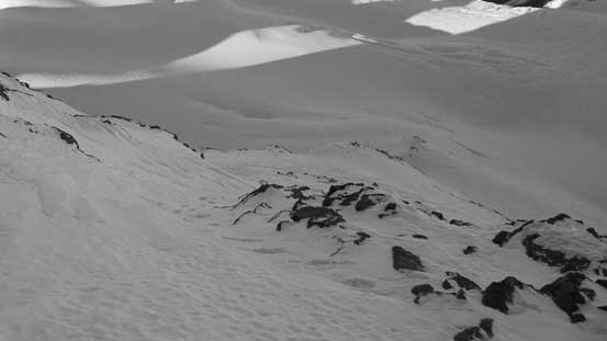 Here's where we intersected the ridge