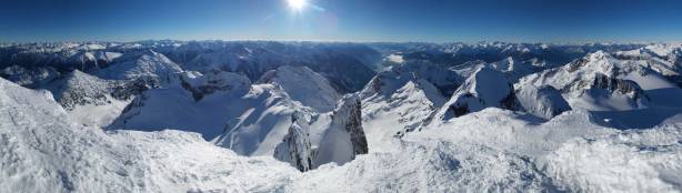 Another panorama from the summit. Click to view large size.