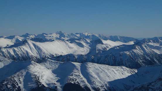 Siwhe Mountain and Stein Mountain on the horizon
