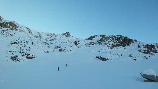 Skinning towards the base of our objective