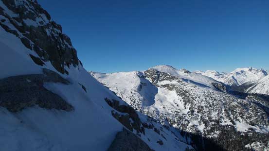 Some views from the couloir. This is looking towards Mt. Taylor side