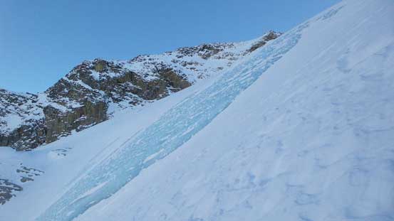 An ice patch that we had to avoid