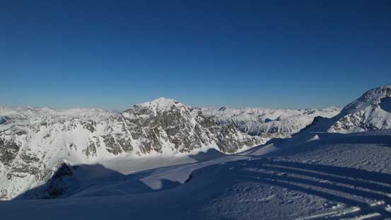 One last look at Joffre Peak before going down