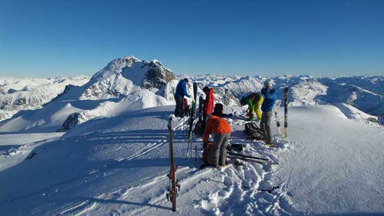 We teamed up for the descent