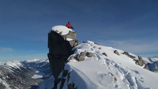 Ben on the summit boulder