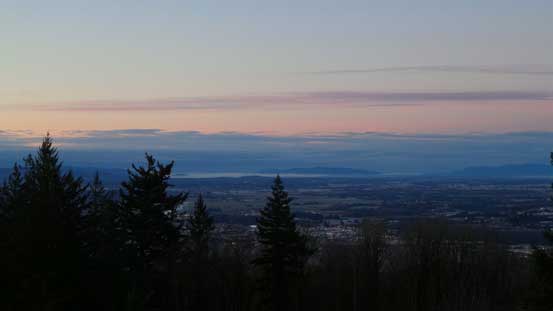 Looking southwards into Washington State