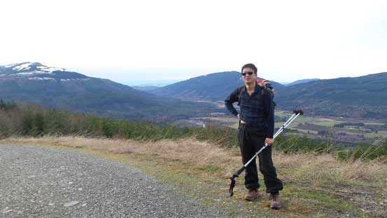 Here's just before we left the main road up the secondary branch