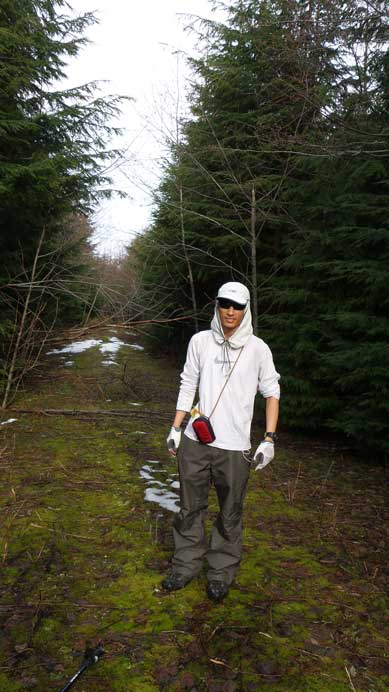 Me near the summit of Blue Mountain