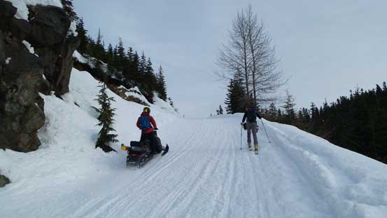 Lots and lots of snowmobiles...