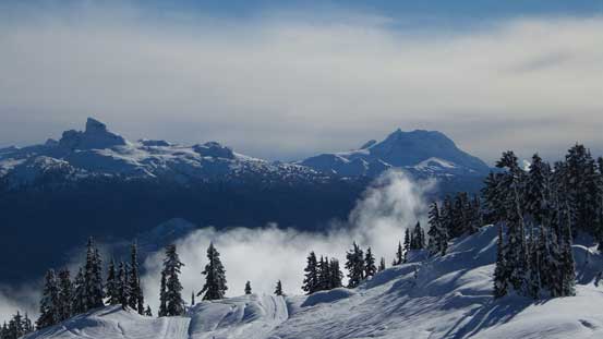 The Black Tusk and Mt. Garibaldi massive - two of Sea-to-Sky Country's icons