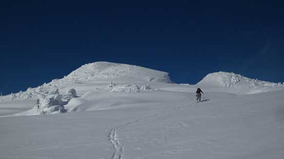 The summit block ahead