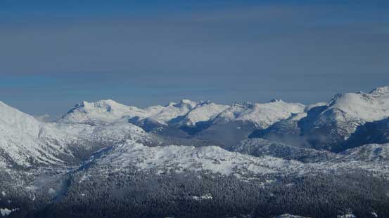 A view towards Mt. Currie - Hibachi Ridge - Ure Peak divide