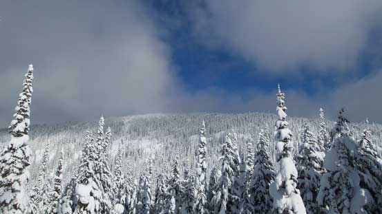 Could look back towards the summit area
