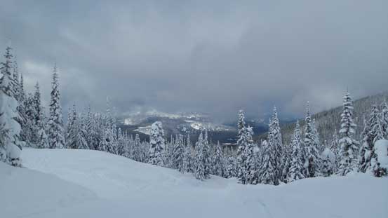 The clouds rolled back again.