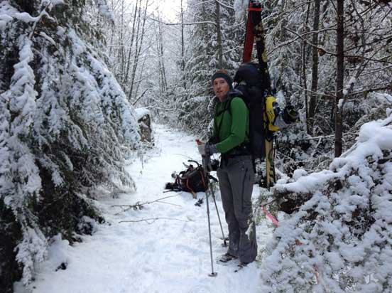 Right after finishing the bypass trail.