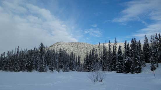 Morning view from Lightning Lake. There's not much to see