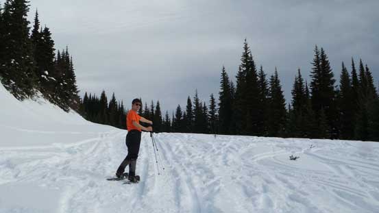 Further up along the cut block. Almost time to enter the forest