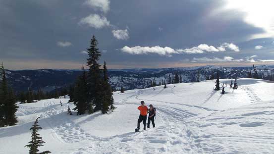 Ascending one of the many mini rolls