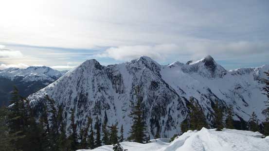 The north side of Thar Peak, Nak Peak and Yak Peak