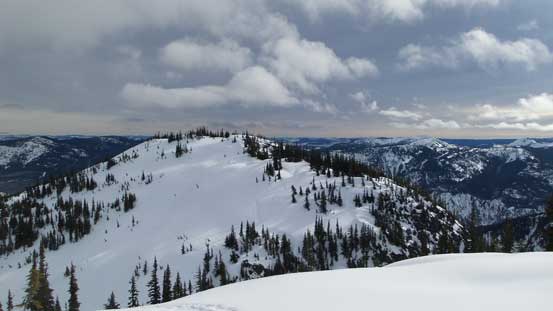 False summit from near the true summit